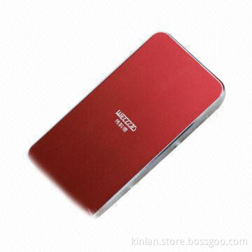 Power Bank, Suitable for iPhone 4, with 6,000mAh Capacity, Comes in Red